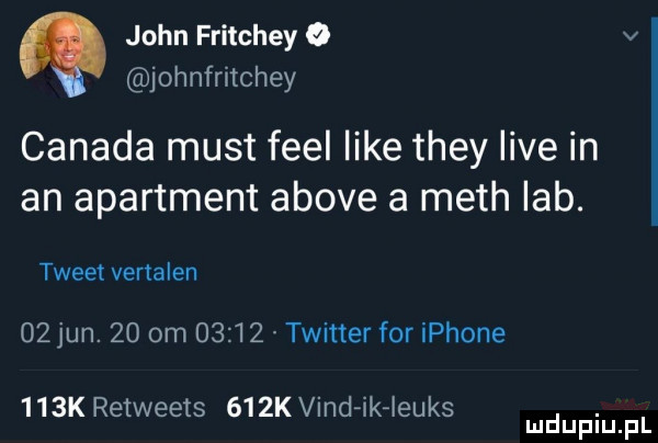 john fritchey   v johnfritchey canada most fell like they live in an apartment above a mech lab. tweet vertalen    jun.    om       twitter for iphone    k retweets    k vindiikileuks. mduplu pl