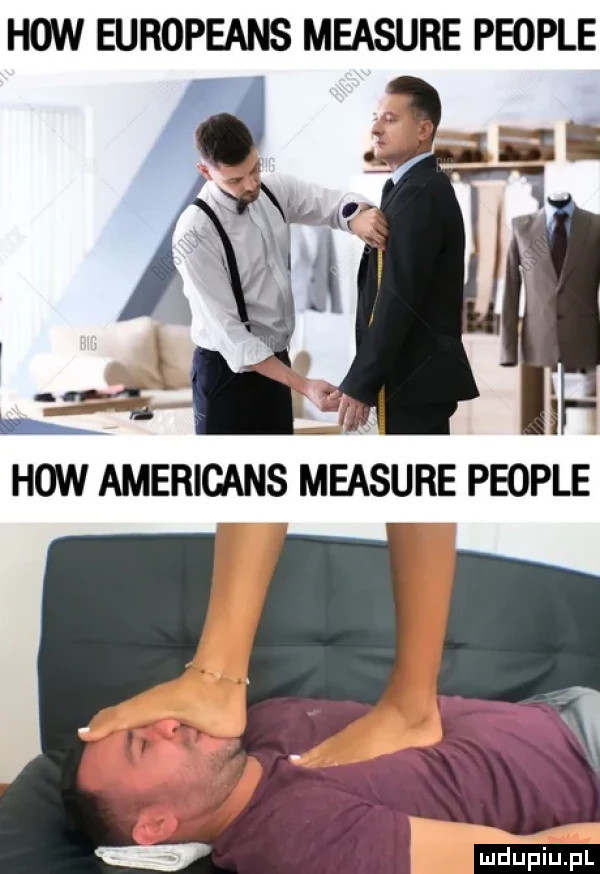 hiw europeans measure people