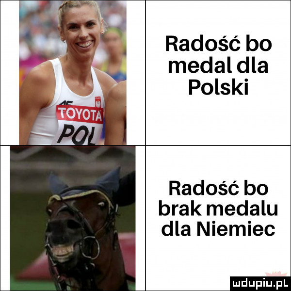 radość bo medal dla polski radość bo brak medalu dla niemiec eeehei