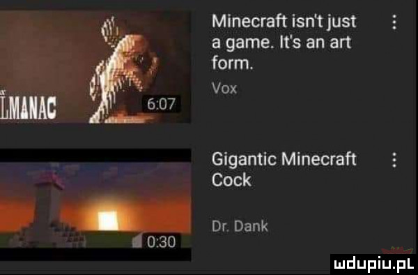 minecraft ian t just a game. it s an an form. vox gigantic minecraft cook. ą dr dink