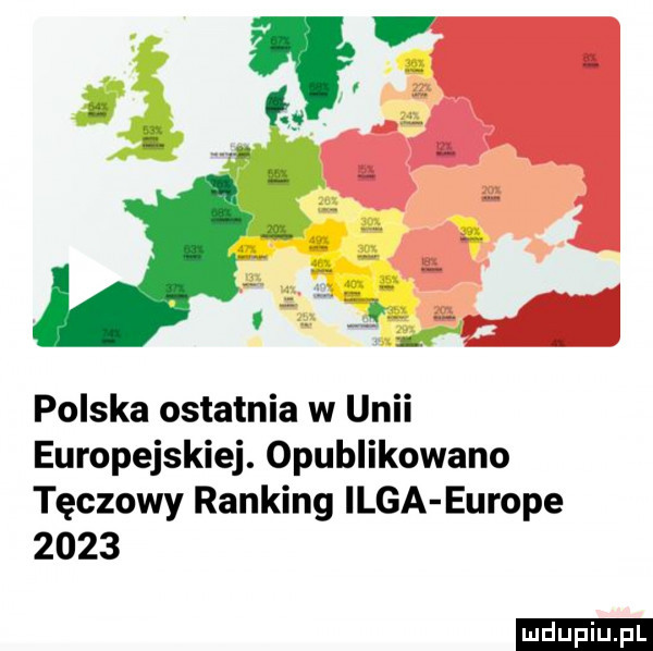 polska ostatnia w unii europejskiej. opublikowano tęczowy ranking inga europe      ludu iu. l