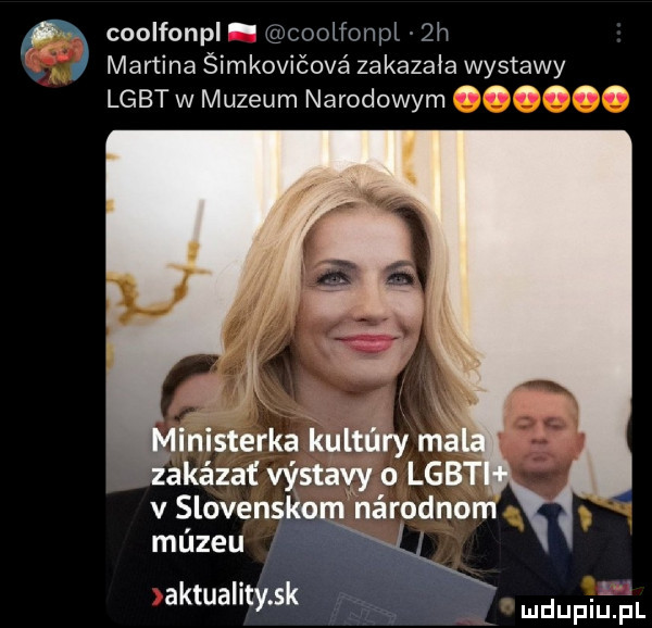 coolfonpl coolfonpl  h martina śimkovićovś zakazała wystawy lgbt w muzeum narodowym          ﬂ i aktuahty sk