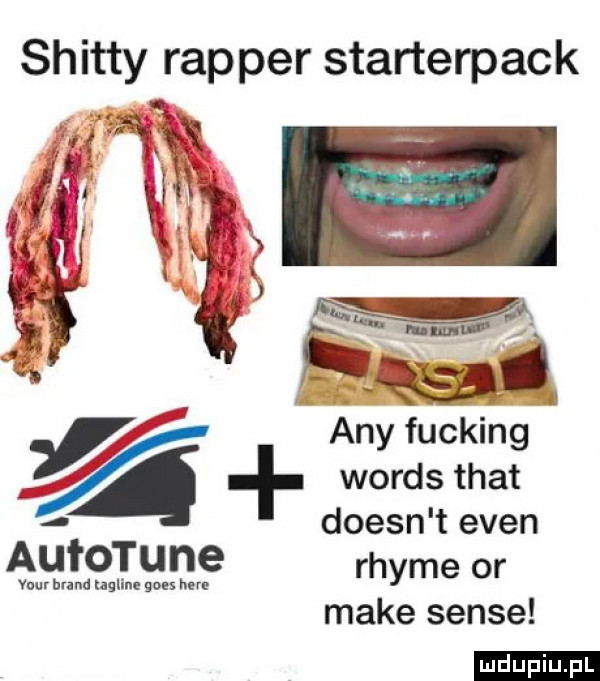 shifty rapper starterpack ny fucking woods trat doesn t eden rhyme or make senie ludu iu. l a
