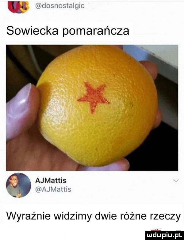 eudosnostalglc sowiecka pomarańcza ajmattis gnajk iams wyraz nie widzimy dwie różne rzeczy