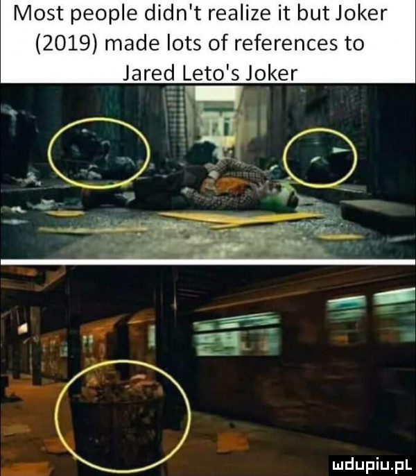 most people dian t realize it but joker      made lots of references to jared l eto s joker
