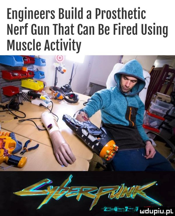 engineers build a prosthetic neff gun trat cen be fired using muscie activity