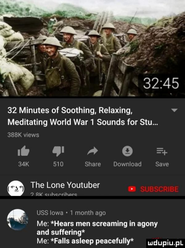 32 Minutes of Shothing, Relaxing, Meditating World War 1 Sounds for Stu...