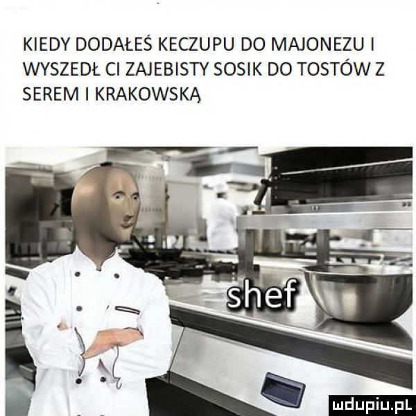 kiedy dodałeś keczupu do majonezui wyszedł cl zajebisty sosik do tostów z serem i krakowska