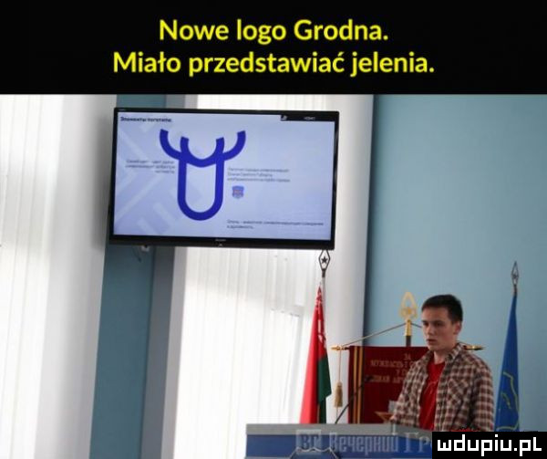 nowe logo grodna. miało przedstawiać jelenia