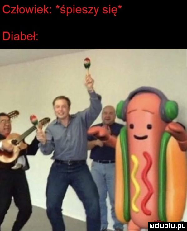 człowiek śpieszy się diabeł
