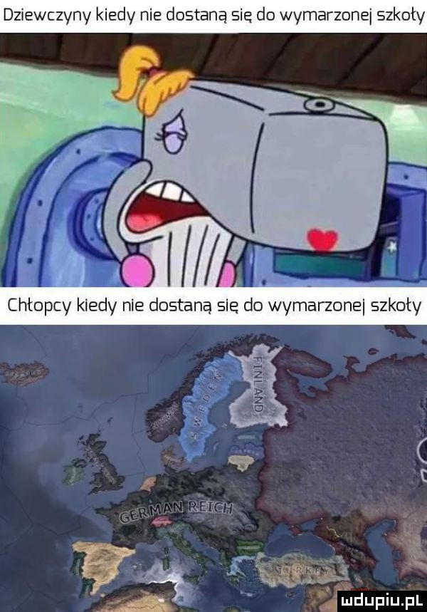 dziewczyny kiedy nie dostaną sie do wymarzone szkoły