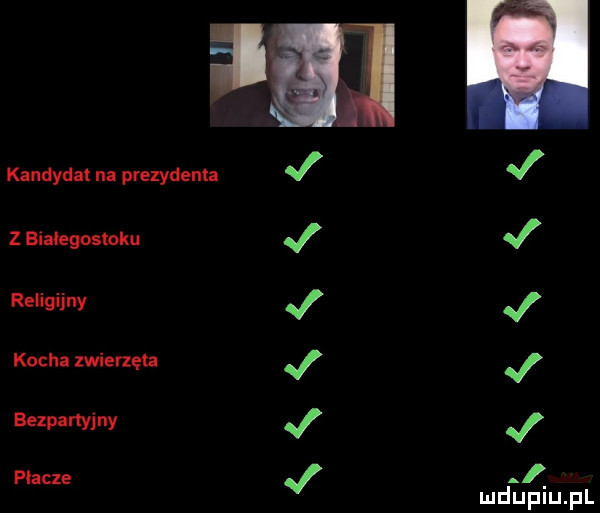 kandydat na prezydenta z białegostoku religijny koch zwierzęta bezpartyjny j j j j j. płacze ssssss