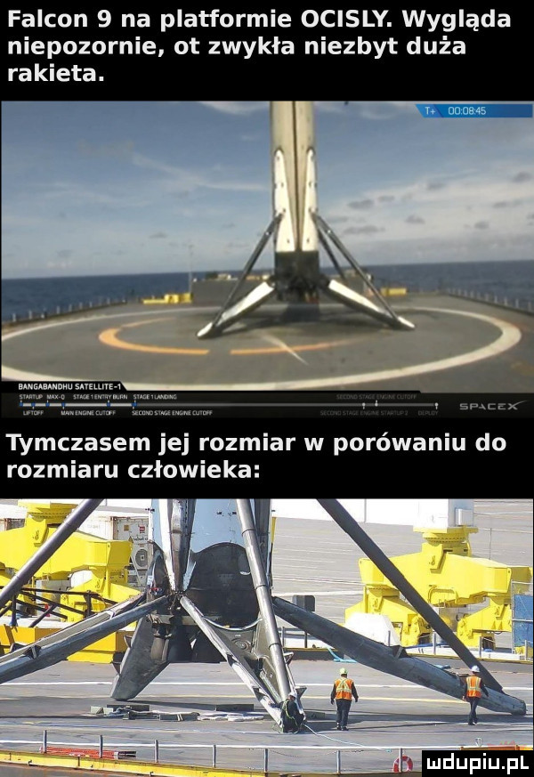 falkon   na platformie ocisly. wygląda niepozornie ot zwykła niezbyt duża rakieta. tymczasem jej rozmiar w porywaniu do rozmiaru człowieka