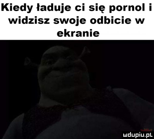 kiedy ładuje ci się pornol i widzisz swoje odbicie w ekranie