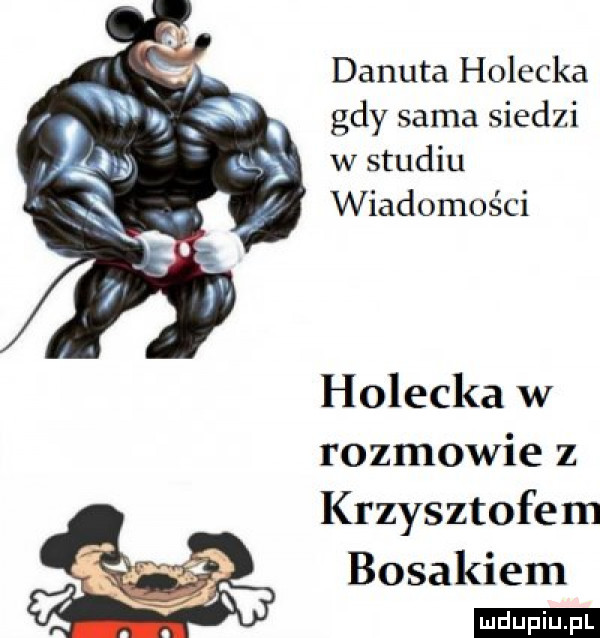 danuta holecka gdy sama siedzi holecka w rozmowie z krzysztofem bosakiem