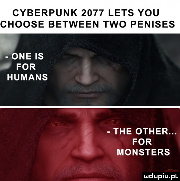 cyberpunk      leks y-u choose between tao penises one is for humans o a tee ocher. i. for ewmonsters