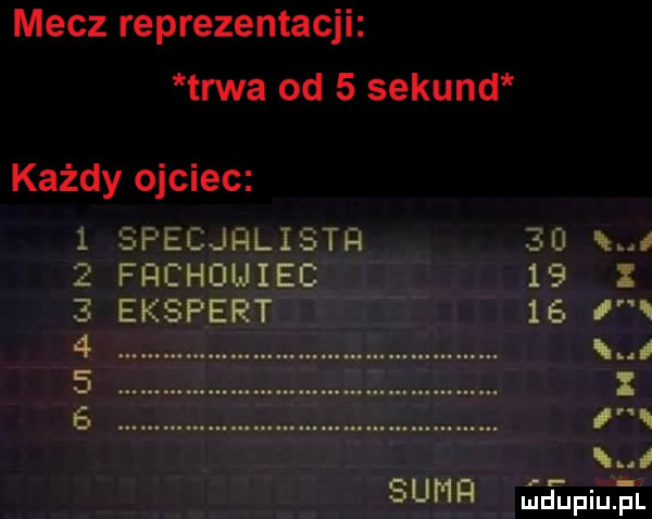 mecz reprezentacji trwa od   sekund każdy ojciec   specjfilistfi ee     ffichduiec    z   ekspert    i   ul  . x   i   sun i iłpqul