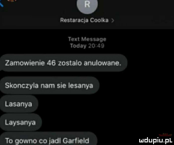 kostur cba coolkn ten message yoday zamowienia    zostalo amlowane. skonczyl nam sie lenny lam laysanya to gowno co ludi gumki