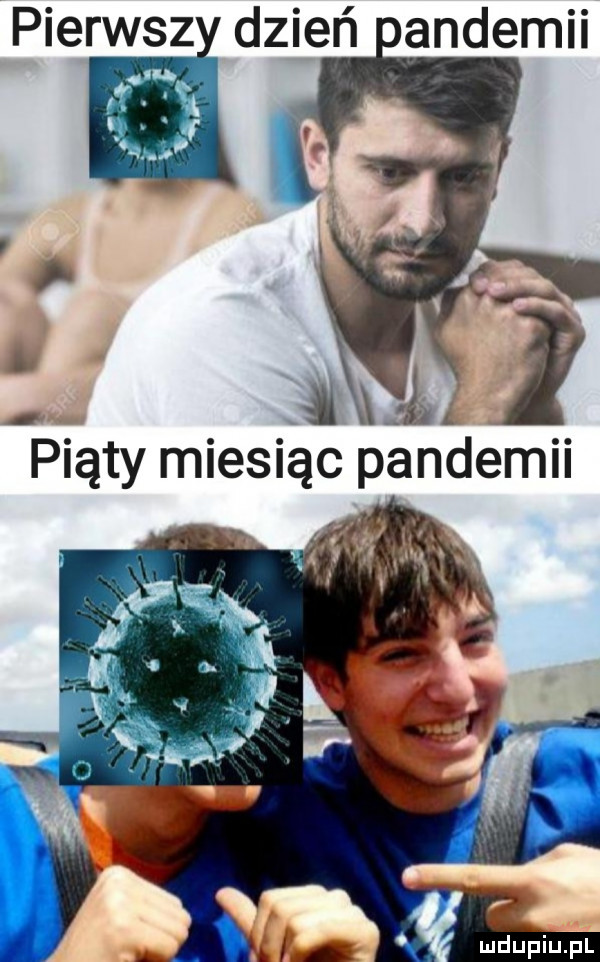 pierwsz dzień andemii l i l piąty miesiąc pandemii