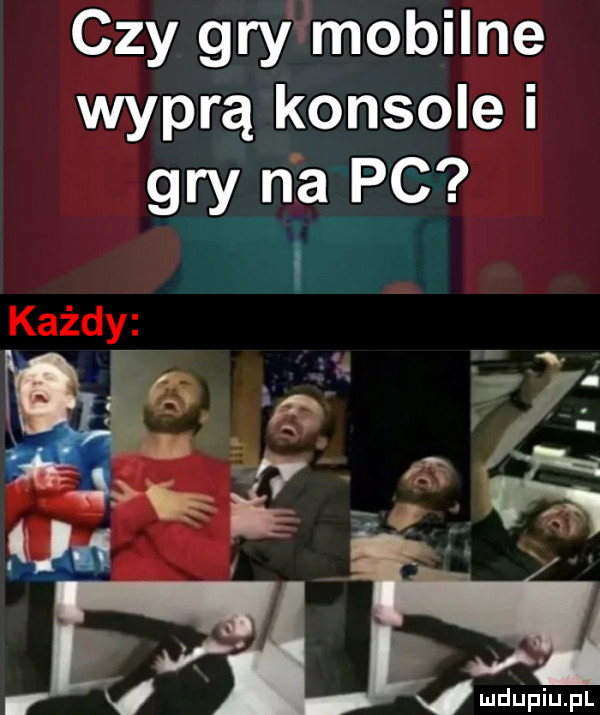 czy gry łmobilne wyprą konsolę i  ry n a pc