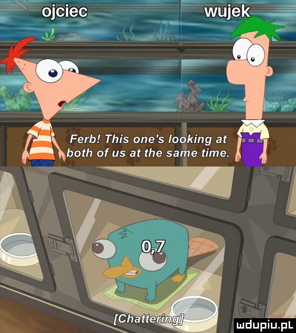 ojciec wujek farb tais one s looping at bath of us at tee same time