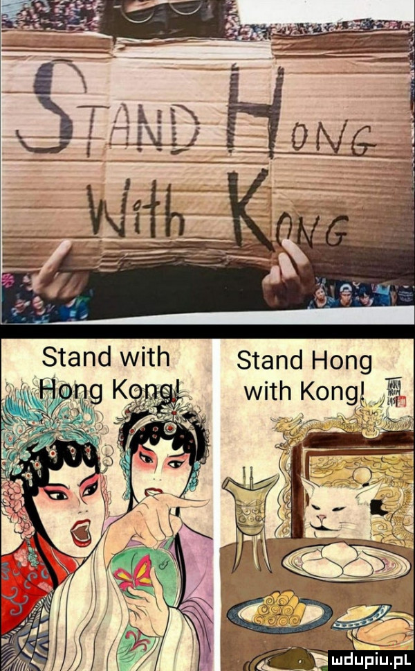 stand hang with kong