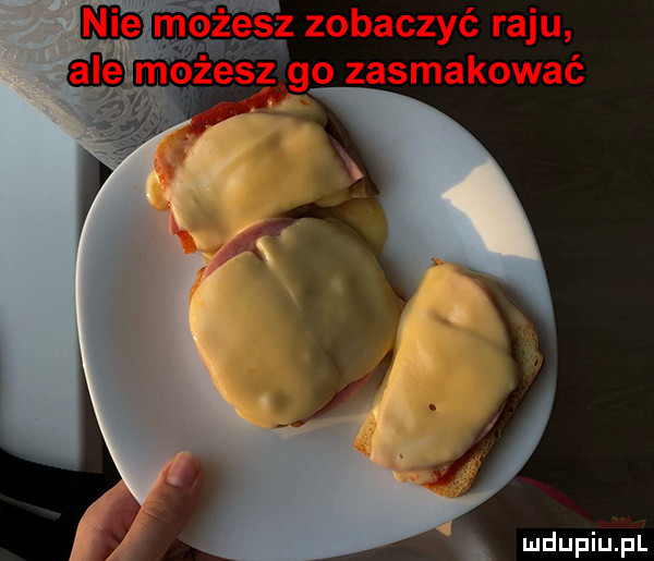 oześz zobaczyć raju ale ożesz go zasmakować