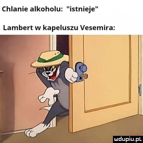 chlanie alkoholu istnieje lambert w kapeluszu vesemira