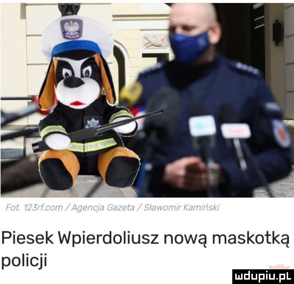 piesek wpierdoliusz nową maskotką policji ludu iu. l