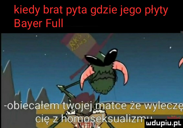 kiedy brat pyta gdzie jego płyty bayer full obiec