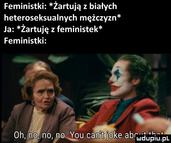 feministki żartują białych heteroseksualnych mężczyzn ja żartuję z feministek feministki