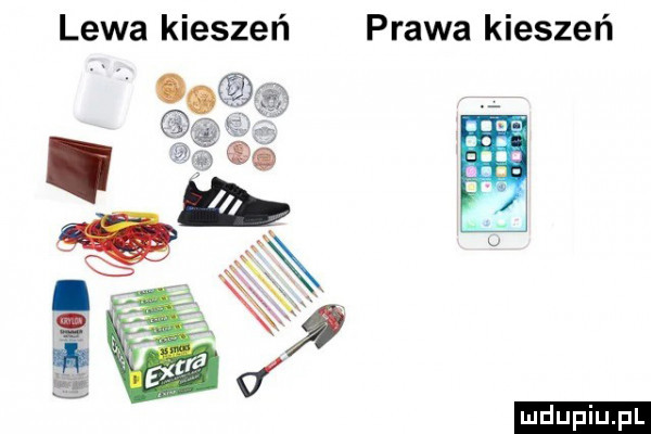 lewa kieszeń prawa kieszeń