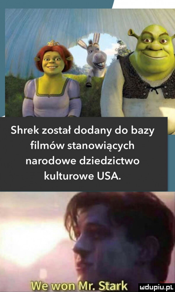 shrek został dodany do bazy i filmów stanowiących narodowe dziedzictwo kulturowe usa. saa l k