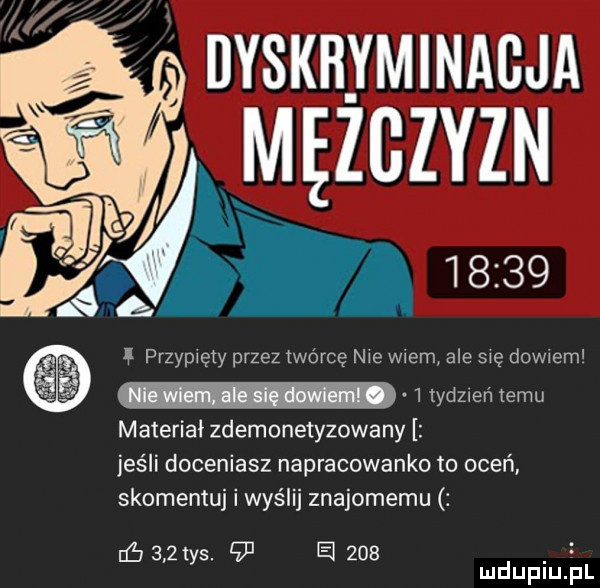 przypięty przez twórcę nie wiem ale się diw em  ted  eń temu materiał zdemonetyzowany jeśli doceniasz napracowanko to oceń skomentuj i wyślij znajomemu e     ys.    a     mduplu pl