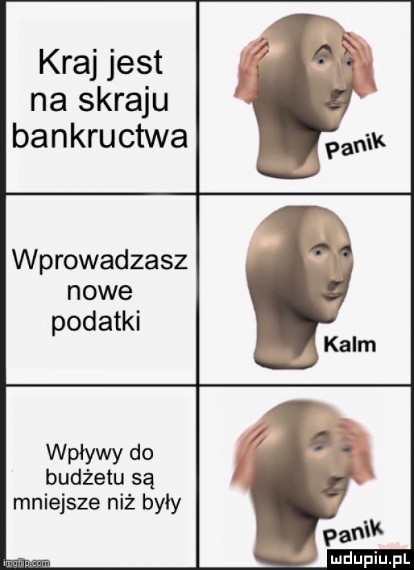 kraj jest na skraju bankructwa wprowadzasz nowe podatki wpływy do budżetu są mniejsze niż były