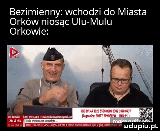 bezimienny wchodzi do miasta orków niosąc ubu mulu orkowie