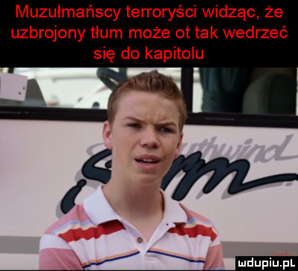 muzułmańscy terroryści widząc że uzbrojony tłum może ot tak wedrzeć się do kapitolu