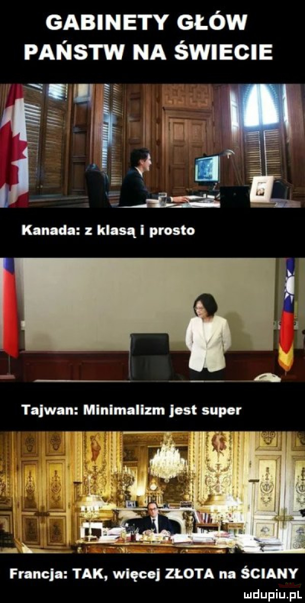gabinety głów pens rw na świecie francja tak wnęce zlota na ściany