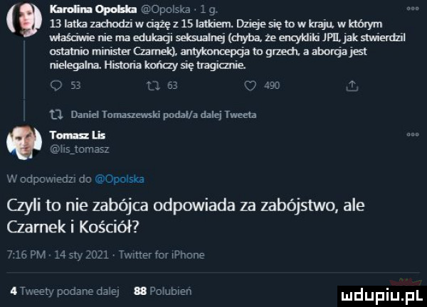 uli ozn opom lq uhﬂmzadmdziwdaiezﬁlztﬁan. pagus emwhmwnaym właściwie liemaedukaqi mam mnemmmpk mel wmimuuammpqamgmazmjm rideglna hiauriakdkzysvehagime. sz     w u daniel tamamwsks pedal n dalej tween tuss hsjomas w ceper   . d  me czyli to nie zabójca odpowiada za zabójstwo ale chamek i kościół r   pm h say      w ner far p vone may podane d    a volubweń