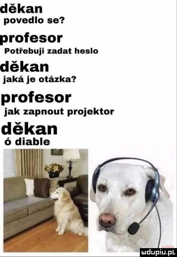 dékan povedlo se profesor potiebuji zakat haslo dékan jakś je otézka profesor jak zapnout projektor dékan diabla v i