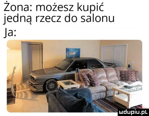 żona możesz kupić jedną rzecz do salonu