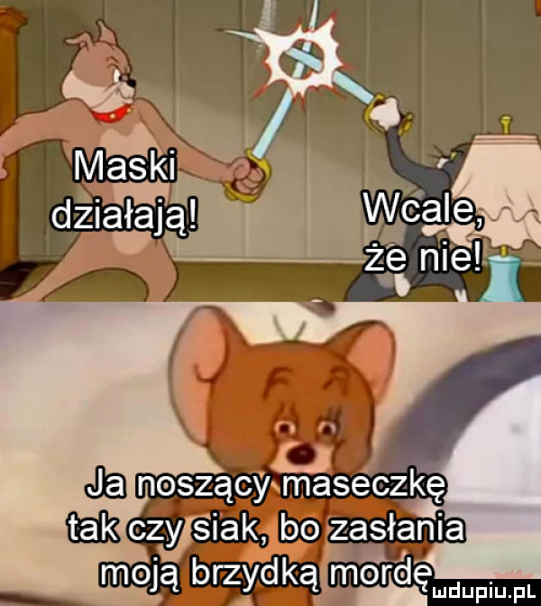 je noszący masććzkę elk czys idk bo zasłania.    . moją brzydkąjmadęmdupium