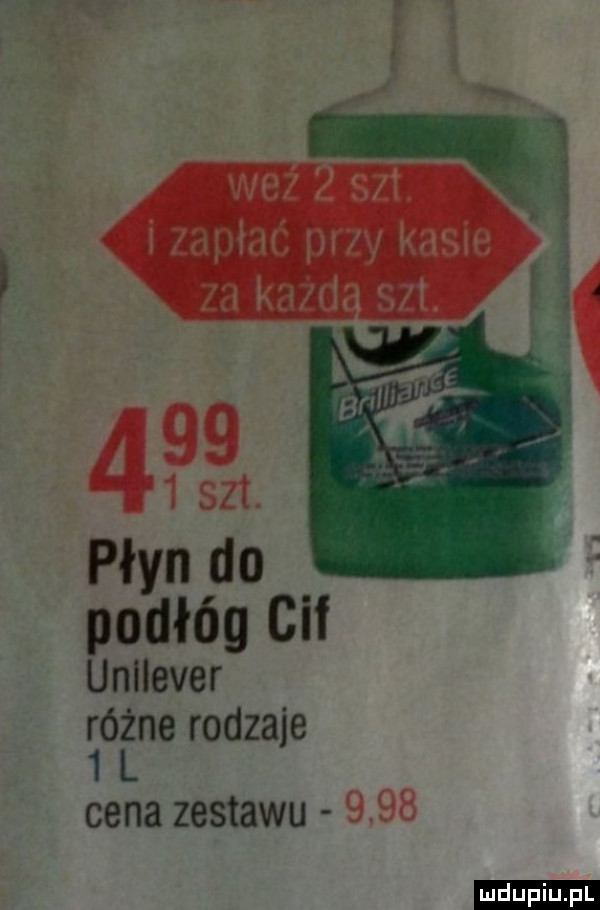 płyn do podłóg gif unilever różne rodzaje   l cena zestawu