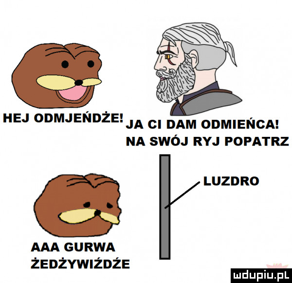 ej odmjendzeua cl dam onmeńca na swój ryj popatrz luzdro w a aaa guawa żedżywiżdże ludu iu. l