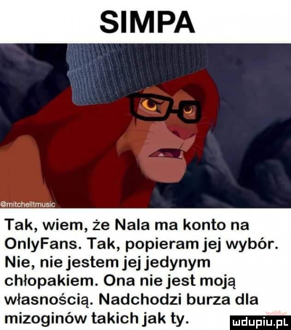 miicheiiimuslc tak wiem że nela ma konto na oniyfans. tak popieram jej wybór. nie niejestem jej jedynym chłopakiem. ona nie jest moją własnością. nadchodzi burza dla mizoginów takich jak ty. ndupiu pl