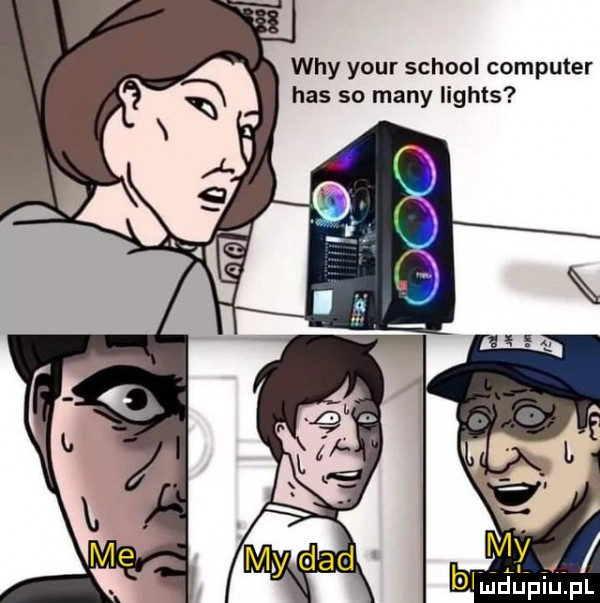 wdy your scholl computer has so many lights