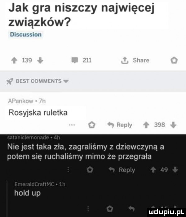 jak gra niszczy najwięcej związków dutcuxsmn rosyjska ruletka nie jest taka zła zagraliśmy z dziewczyna a potem się ruchalismy mimo ze przegrała