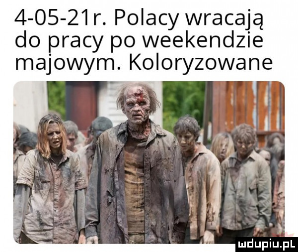 r. polacy wracają do pracy po weekendzie majowym. koloryzowane