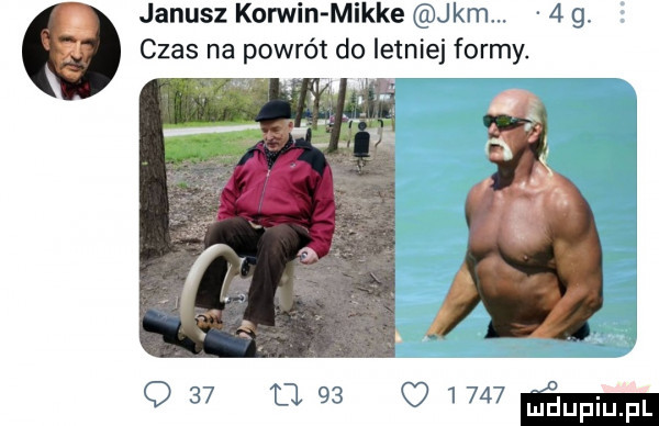 janusz korwin mikre ka.   g. czas na powrót do letniej formy.     le dummy