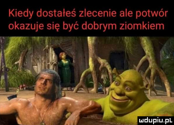 kiedy dostałeś zlecenie ale potwór mru piupl